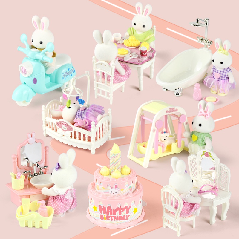 Mô Hình Đồ Nội Thất Phòng Tắm Cho Bé Phong Cách Giáng Sinh