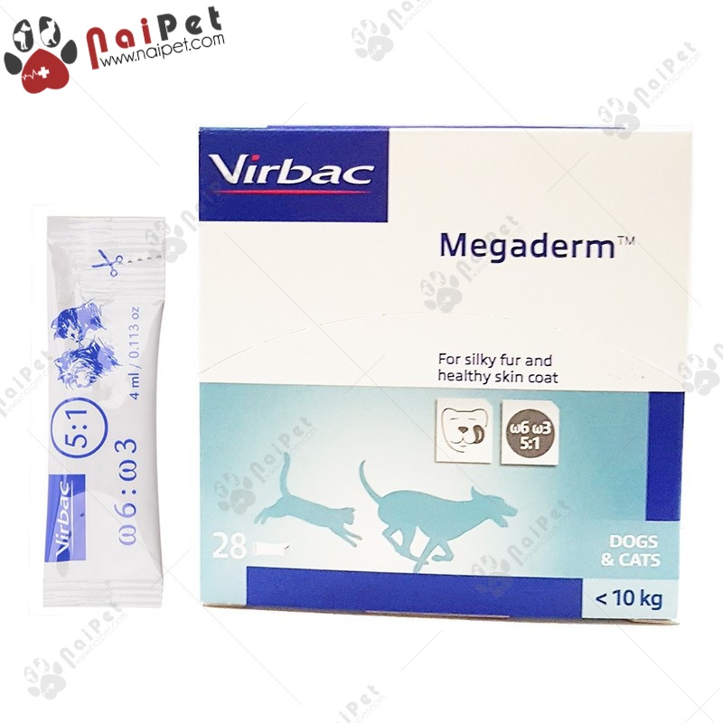 Gel Dinh Dưỡng Thức Ăn Mượt Da Lông Giảm Ngứa Rụng Lông Megaderm Virbac