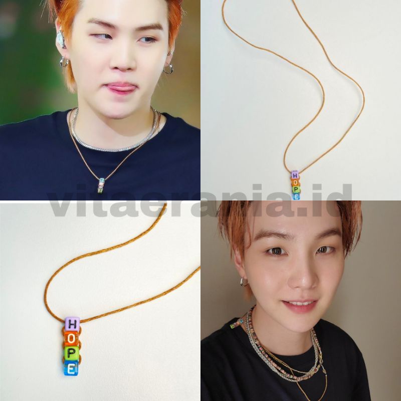 Dây Chuyền BTS SUGA Hope | Dây Chuyền Mặt Khắc Tên Các Thành Viên Nhóm Bts | Quân Đội BTS Min Youngiuga | Dây Chuyền Bts suga In PTD Trên Sân Khấu LA | Dây Chuyền Kiểu Châu Âu