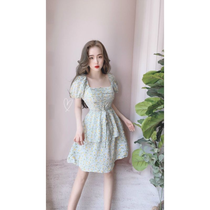 ĐẦM 2 TẦNG TAY PHỒNG  XẾP BEN NGỰC