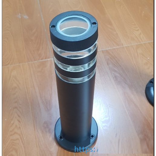 Đèn sân vườn trụ ống tròn 3 vạch đui xoáy E27 sáng đẹp chiếu sáng lối đi, quảng trường, công viên bảo hành 2 năm