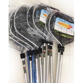 Vợt lùa bắt cá koi 60cm, 70cm, 80cm. cán vợt khung nhôm chắc chắn kéo dài 2,5m