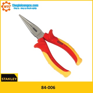 Kềm mỏ nhọn 6-1/4 inch/160 mm vde stanley 84006