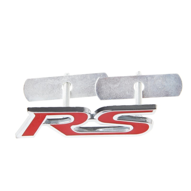 Hình dán chữ &quot;RS&quot; bằng kim loại trang trí cho xe Ford Focus Chevrolet Cruze Kia