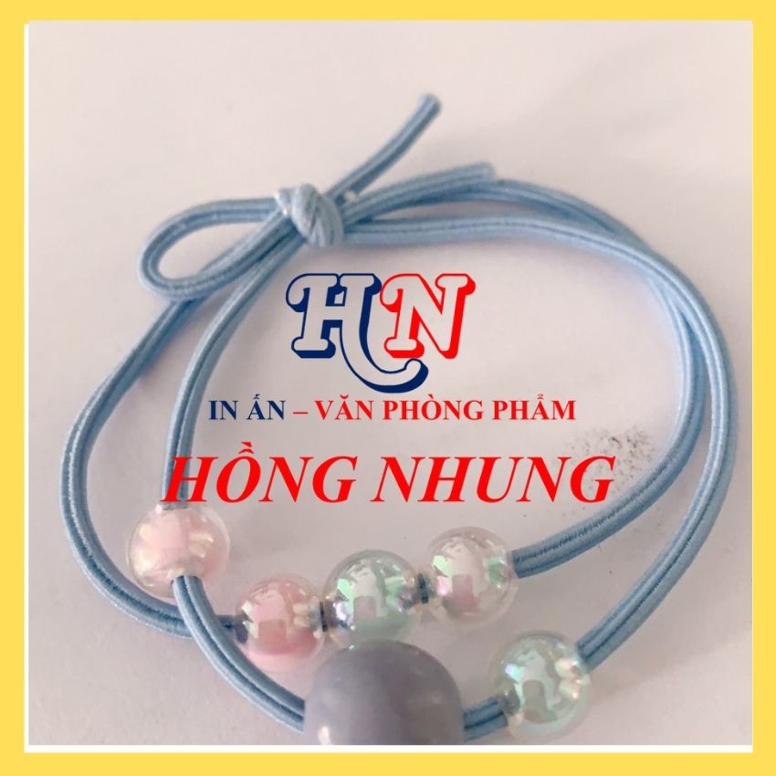 Dây Thun Cột Tóc Siêu Dễ Thương, Phong Cách Hàn Quốc, Màu Sắt Xinh Tươi