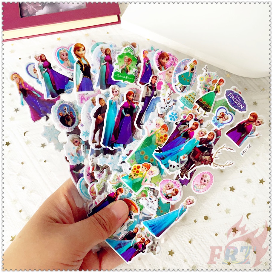 ❀ Hình Dán Khen Thưởng Tự Làm Frozen Q-1 ❀ 1 Miếng Dán Bong Bóng 3D Bằng PVC Chống Nước