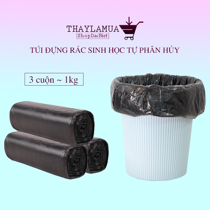 Túi đựng rác tự hủy sinh học bảo vệ môi trường nhiều kích cỡ