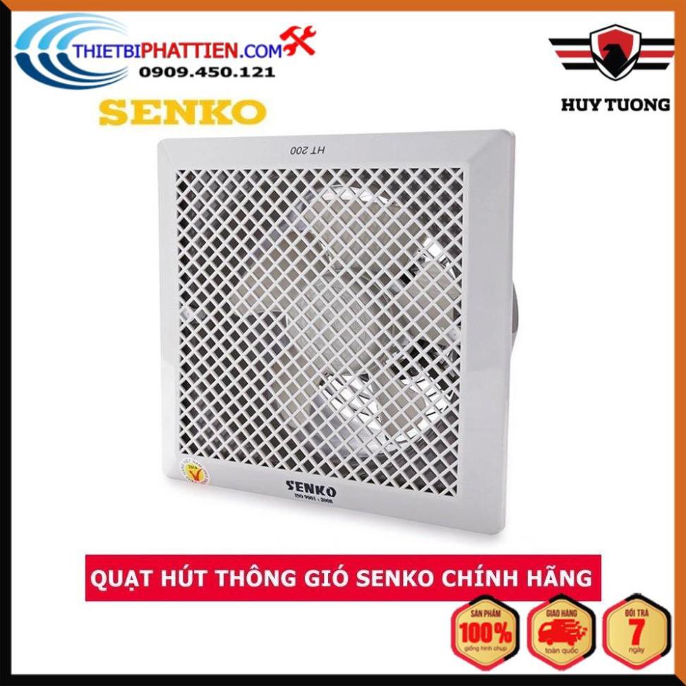 FREESHIP Quạt hút thông gió 1 chiều âm trần và 2 chiều âm tường Senko H200 và HT200 35W cao cấp - Huy Tưởng