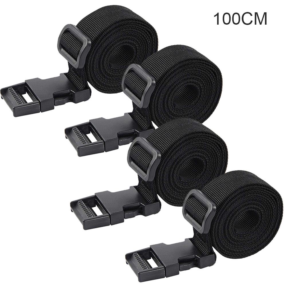 [double]4 Pcs Outdoor Strap Buckle Packing Straps Adjustable Belt Nylon Binding Strap with Buckle Luggage Strap for