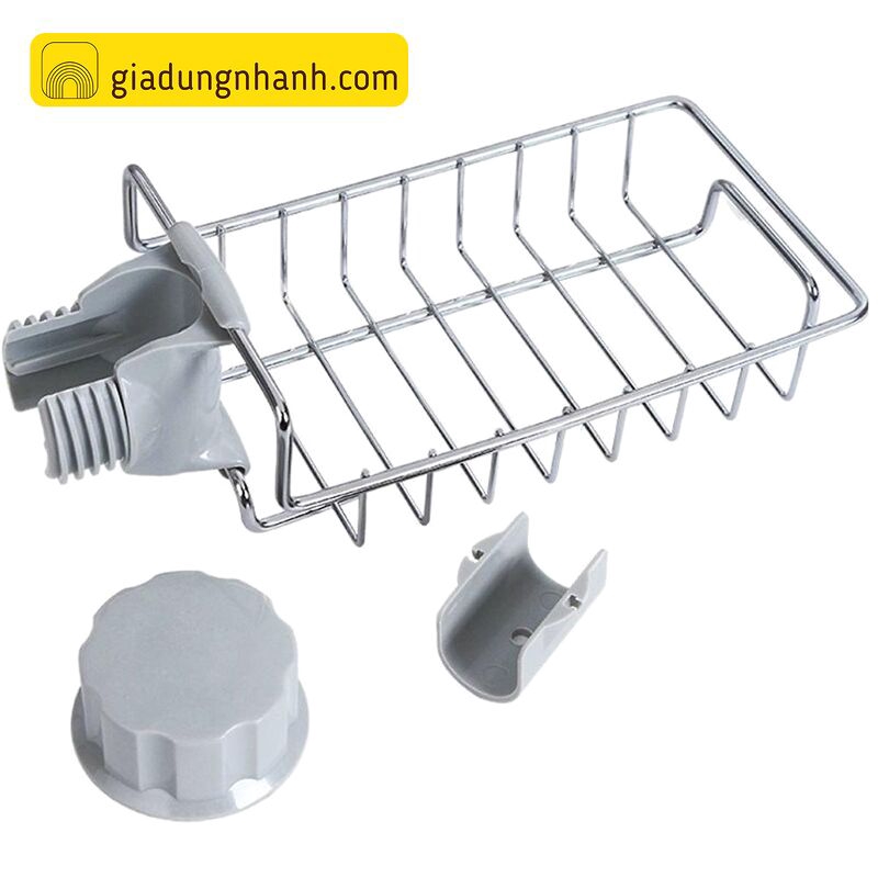 [VIP] Kệ Đựng Đồ Rửa Chén Inox Gắn Vòi Tiện Lợi