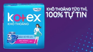 [Quà ] 🎁kotex khô thoáng có cánh (tặng🎁2miếng kotex thảo dược cool)