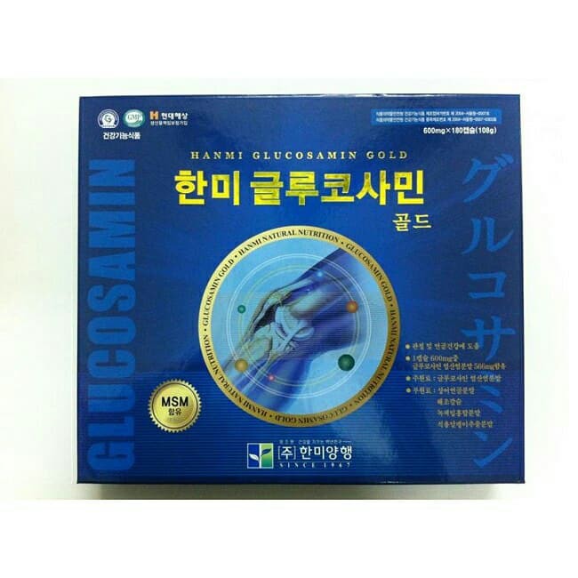 Viên bổ khớp Hàn Quốc GLUCOSAMIN GOLD 100 VIP hộp 180 viên