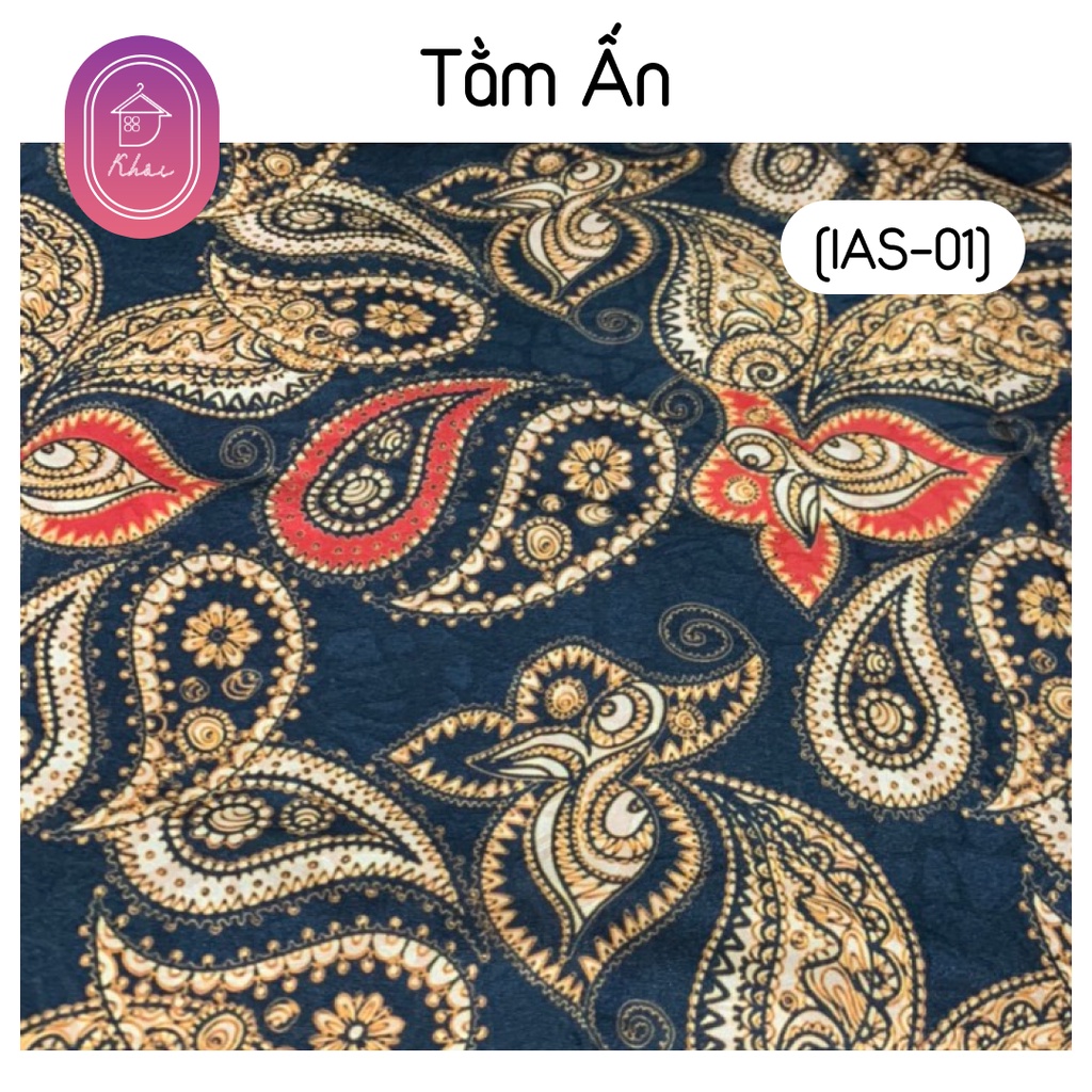 Vải tằm Ấn may khăn, áo, váy cực đẹp chất mát rượi, lên người cực đẹp