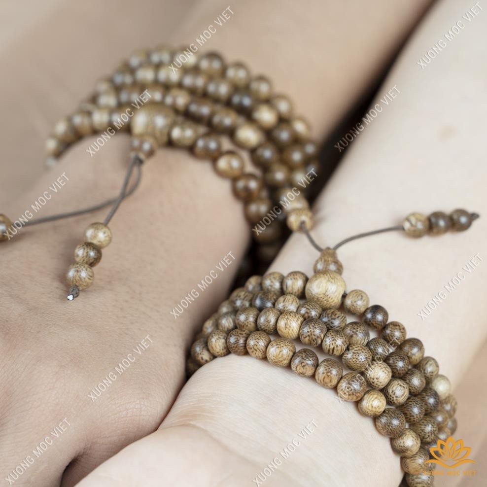 Vòng tay trầm hương, Vòng tay phong thủy -  Trầm tốc lào tự nhiên, Chuỗi tràng 12, 15, 17, 108 hạt .