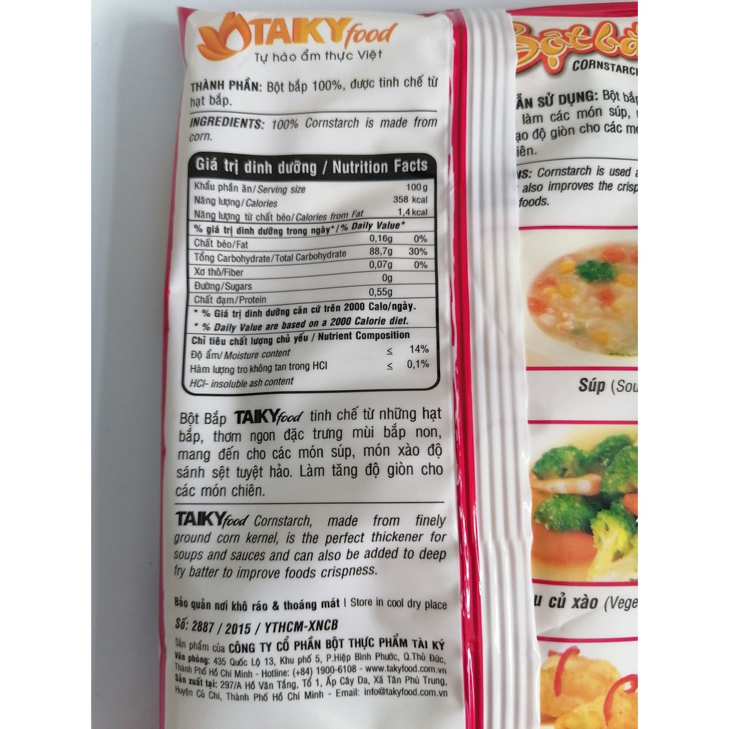 Bột bắp TÀI KÝ Cornstarch 150g (halal)