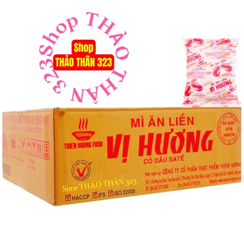 Thùng 30 Gói Mì Miliket / Mì Vị Hương Sa Tế Tôm Gà