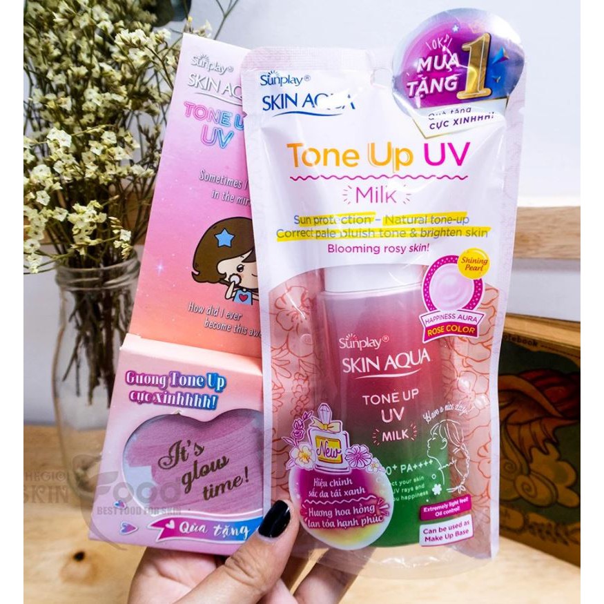 Sữa Chống Nắng Hiệu Chỉnh Sắc Da Sunplay Skin Aqua Tone Up UV Milk SPF 50+/Pa++++ 50g | BigBuy360 - bigbuy360.vn