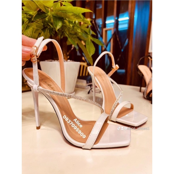 ( Hình thật ) Sandan Cao Gót Đính Hạt Cao Cấp 11P - Hàng VNXK Cao Cấp - Full size 34-40