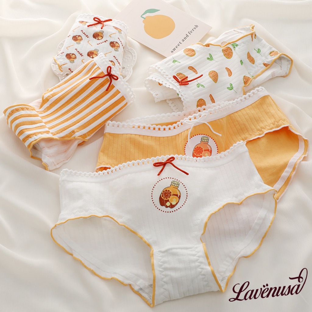 Quần lót nữ cotton kháng khuẩn mềm mịn dễ thương đáng yêu LAVENUSA QL90