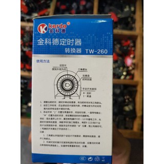 Ổ cắm điện hẹn giờ cơ Kerde TW-260