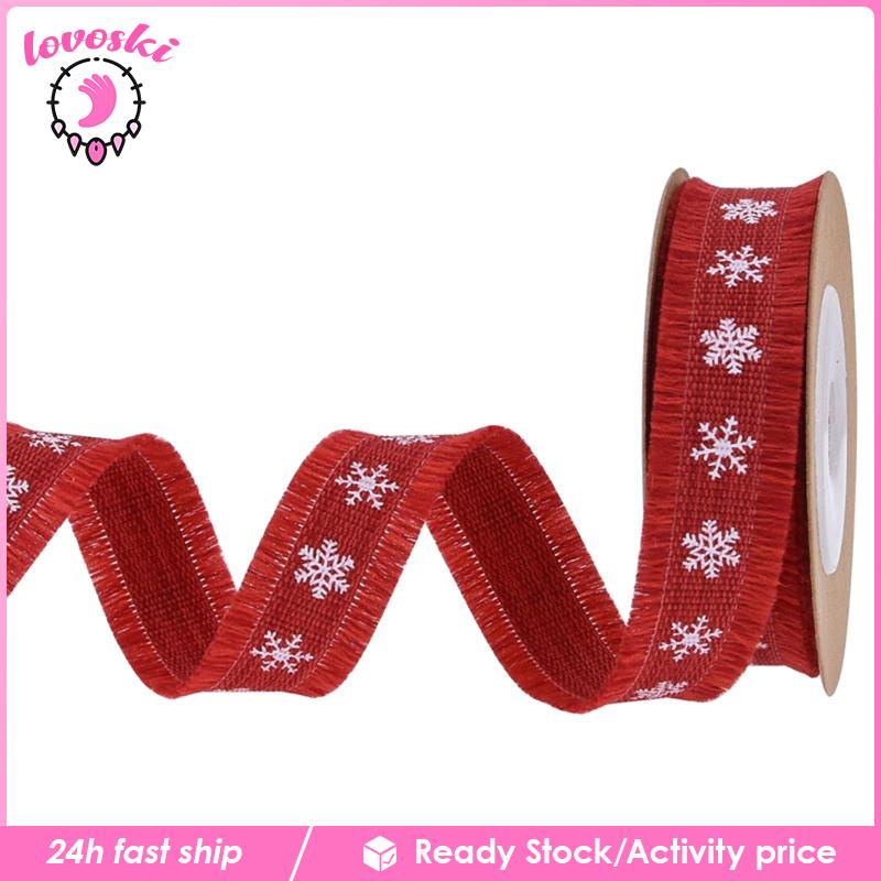 4 Cuộn Dây Ruy Băng Họa Tiết Giáng Sinh Dài 5 Yards