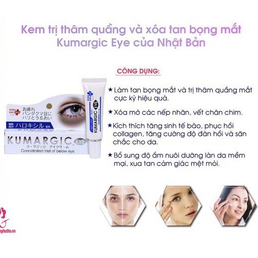 Kem Mờ Quầng Thâm Mắt Hadariki Kumargic Eye Cream Hang Nhat