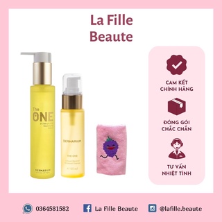 Dầu tẩy trang Dermarium The One chứa 2% BHA tặng kèm khăn dâu