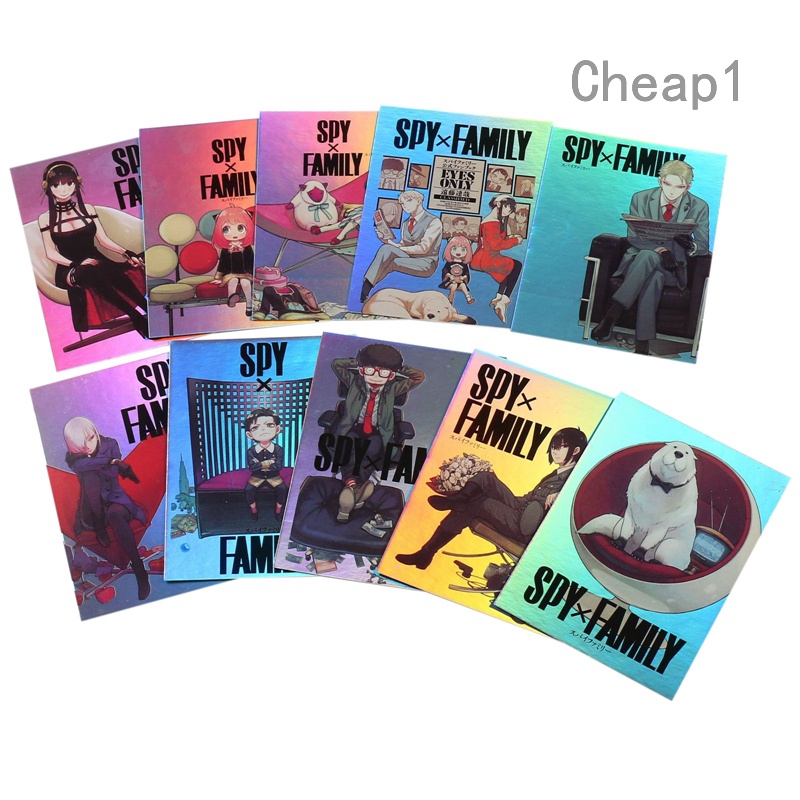 Set 10 Thẻ Hình LOMO Nhân Vật Anime Spy X Family