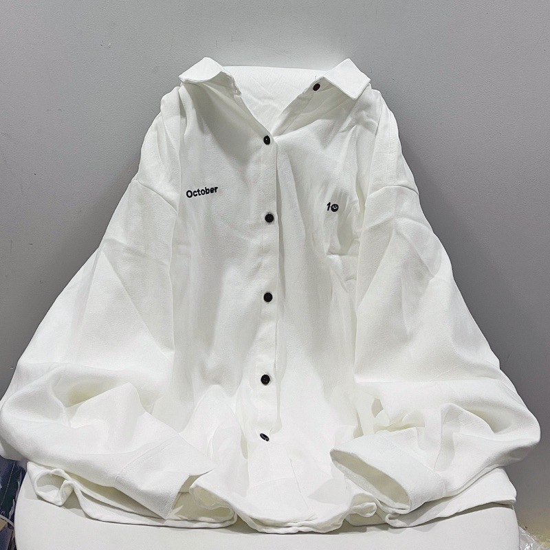 áo sơ mi October ảnh thật unisex | BigBuy360 - bigbuy360.vn