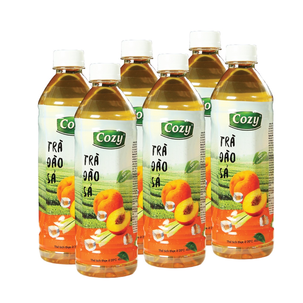 [LỐC 6 CHAI] Trà Hoa Quả Cozy Chai 455ml