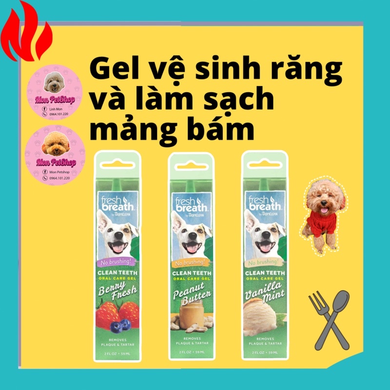 [ Tropiclean ] - Gel vệ sinh răng miệng