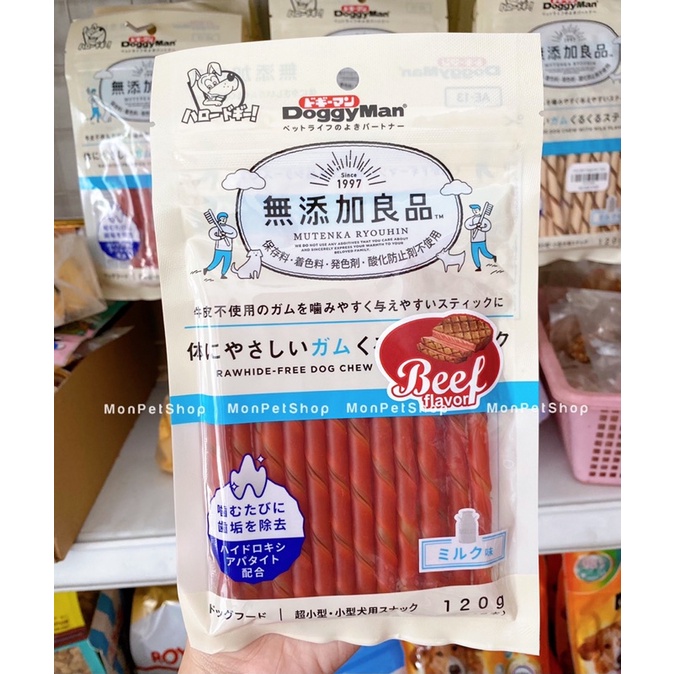 Que gặm Doggyman thơm ngon vị sữa,bò,phomai