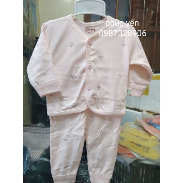 Bộ Sơ Sinh Hàng Quảng Châu Cực Đẹp Cho Bé (Chất Cotton Cực Mịn) (SP000843)