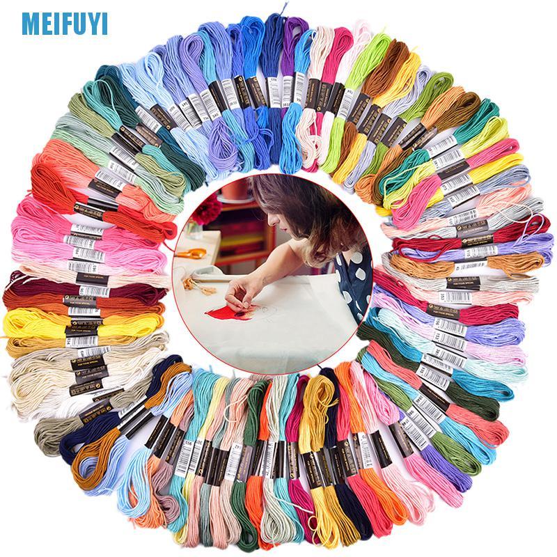 (Hàng Mới Về) Bộ 150 Cuộn Chỉ Cotton Nhiều Màu Sắc 439v