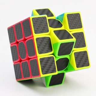 Rubik Cube 3*3*3 Phiên Bản Mặt Vân Cacbon