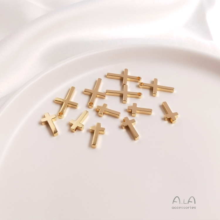 Dây Chuyền Mạ Vàng 14k Mặt Thánh Giá Nhỏ