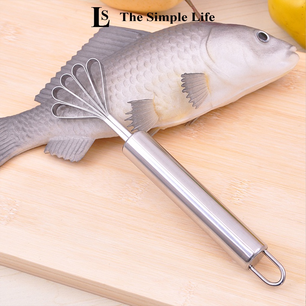 Dụng cụ đánh vảy cá và nạo dừa, dụng cụ đánh vảy cá kết hợp nạo cùi dừa 2 trong 1 bằng inox đa năng cao cấp [CHÍNH HÃNG]