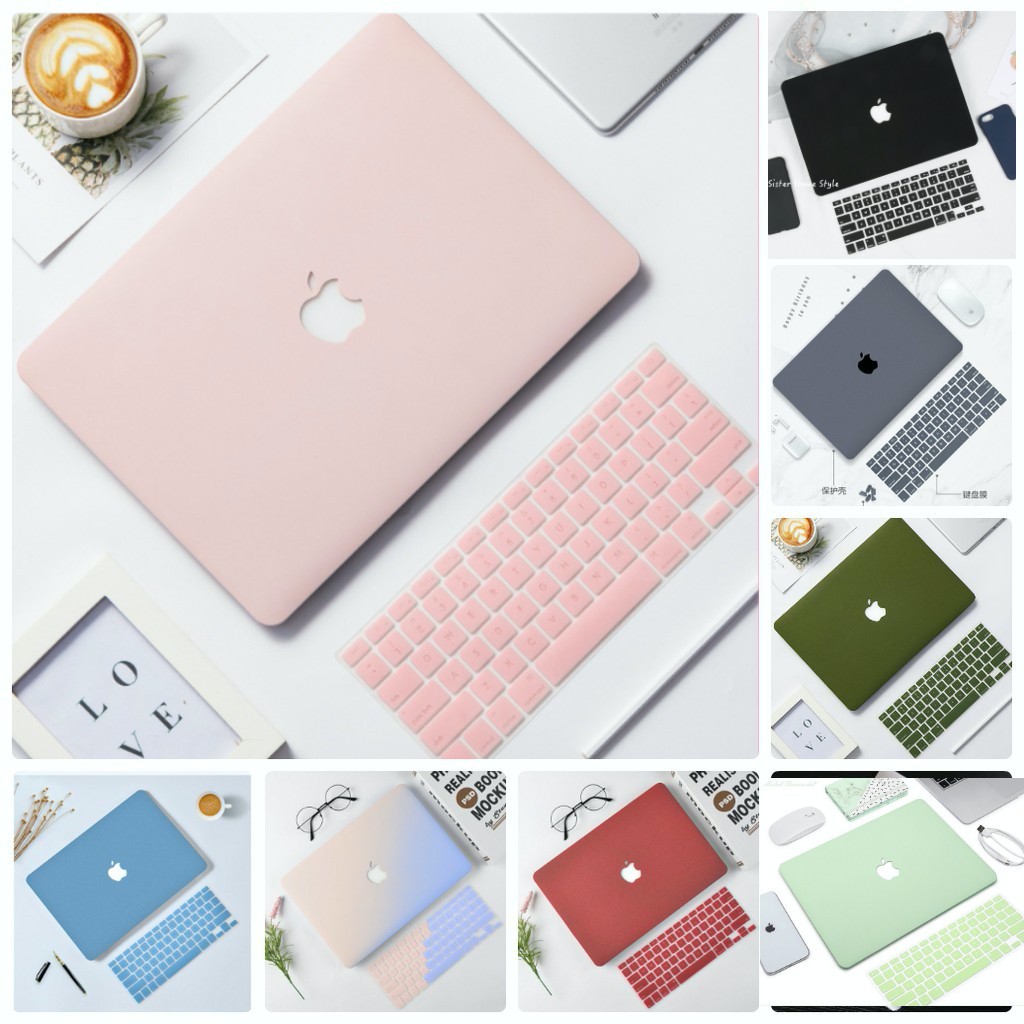 (CÓ ỐP M1)COMBO 5IN1 ỐP+PHỦ PHÍM DÀNH CHO MACBOOK(TẶNG KÈM NÚT BỊT BỤI+KẸP GÃY SẠC)