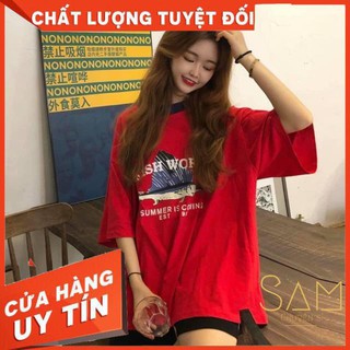 Áo thun nữ form rộng tay lỡ
