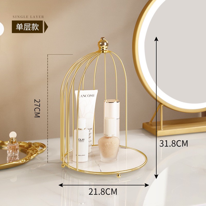 Kệ đựng mỹ phẩm lồng chim cao cấp