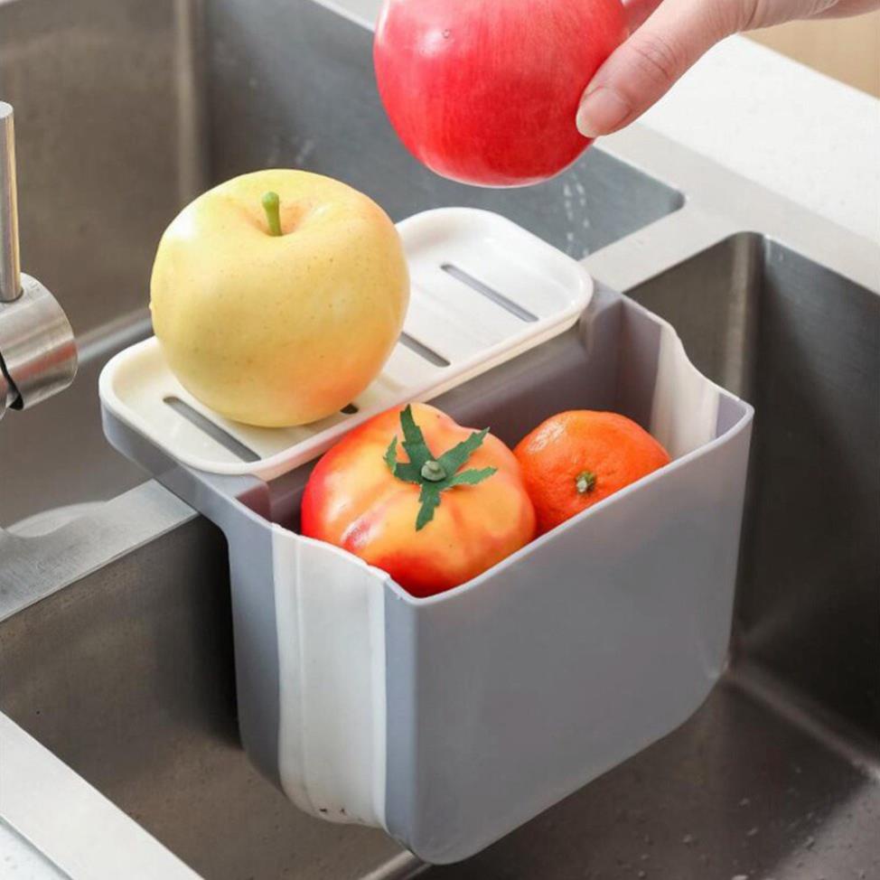 Dụng cụ lọc rác kèm khay để đồ bồn rửa bát trong bếp