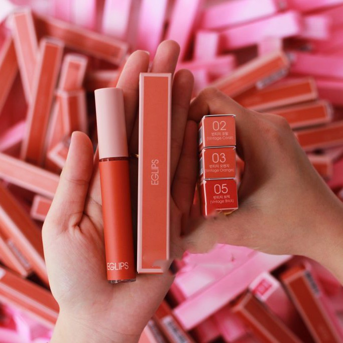 Son kem Eglips Fit Tint siêu lì 4g - 01 Vintage Rose - Màu cánh hoa hồng khô