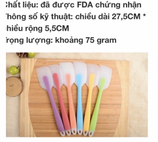 Phới silicon đúc trong 2 size làm bánh