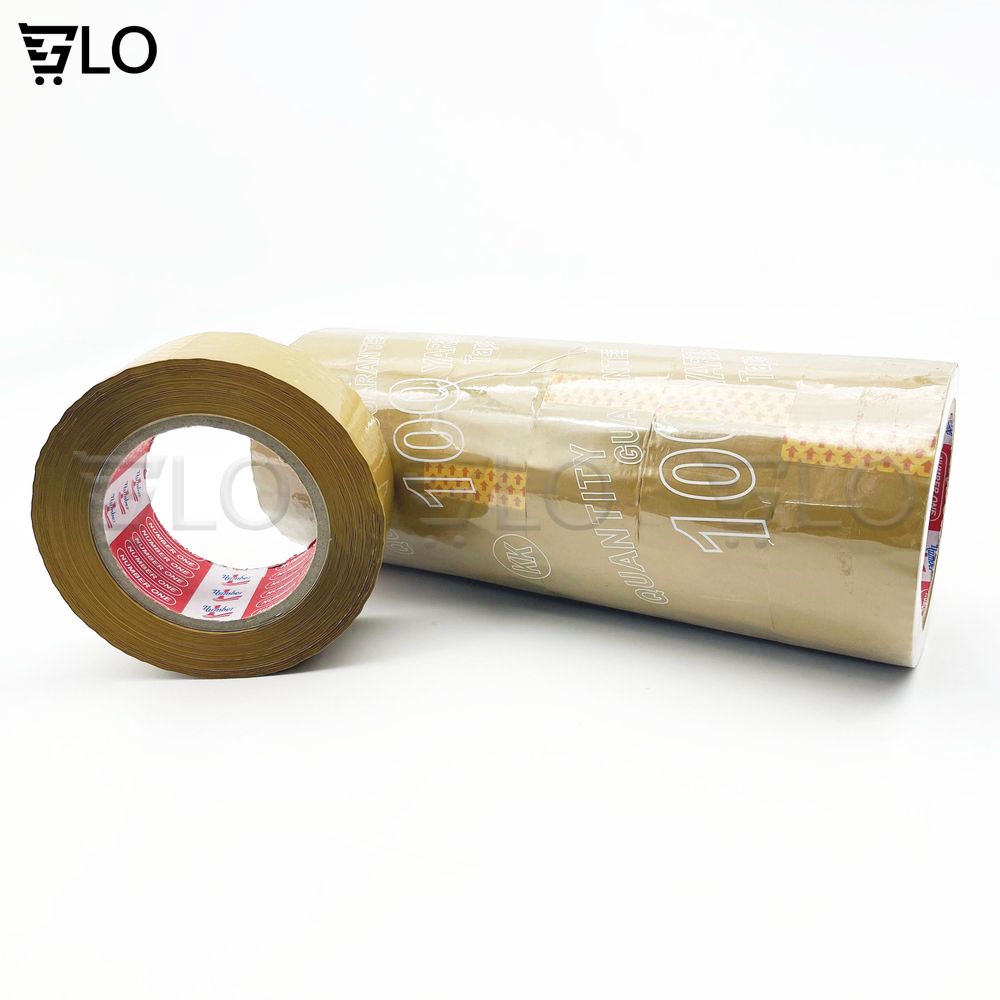 Combo 6 Cuộn Băng Keo 100 Yards(Trong, Đục)