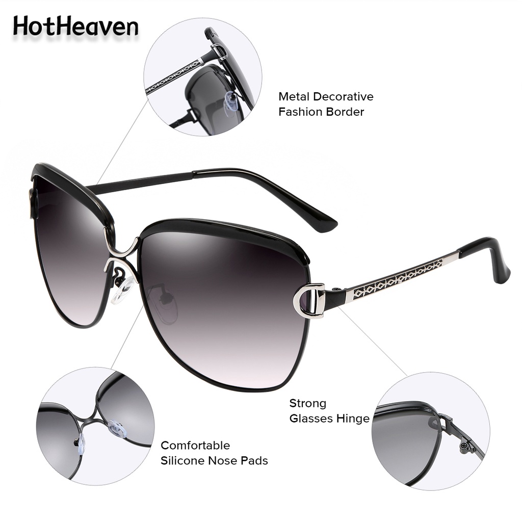 Kính Chống Tia UV Phân Cực Mặt Oval Gọng Kim Loại 5 Kiểu Dáng Thời Trang Unisex UV400
