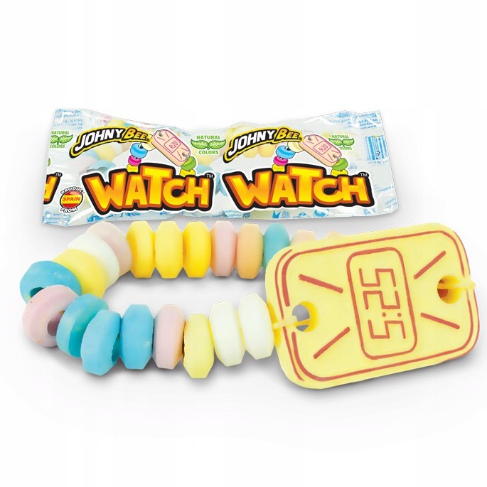 Kẹo Đồ Chơi Ba Lan Johny Bee Watch Kẹo Trái Cây Hình Đồng Hồ Đeo Tay Đủ Sắc Màu Ăn Cực Ngon Cực Đã