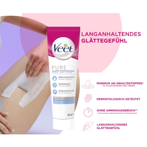 Kem tẩy lông Veet Silk &amp; Fresh 100ml nhập khẩu từ Pháp - Shop Mecici