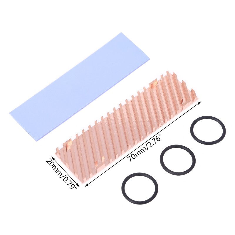 Miếng tản nhiệt cho M.2 2280 Pci-E Nvme 1.5 / 2 / 3 / 4mm