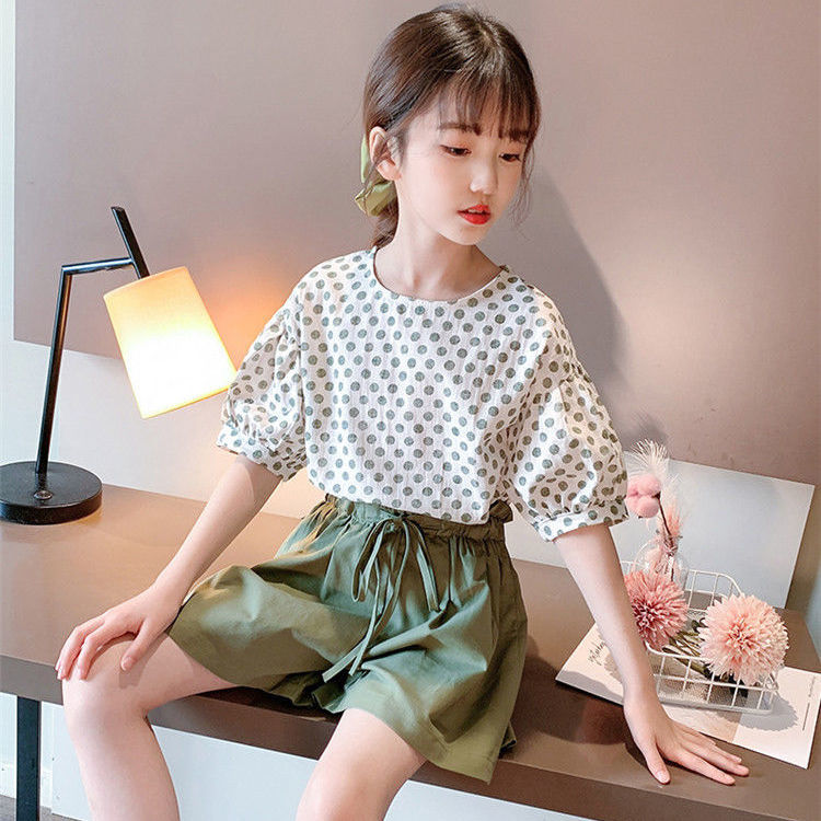 Set quần áo mùa hè xinh xắn thời trang dành cho bé gái