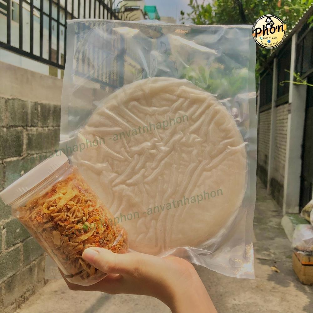 Bánh tráng phơi sương Combo P10 300gr bánh tráng, 200gr muối tép, 100gr bơ trứng - Ăn Vặt Nhà Phởn